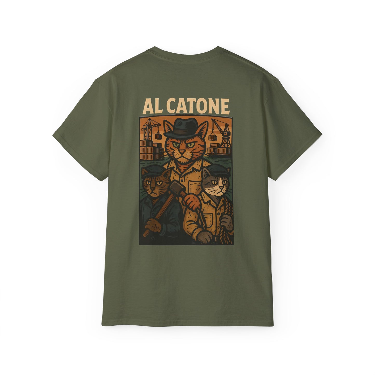 AL Catone T-shirt Dockworkers Together