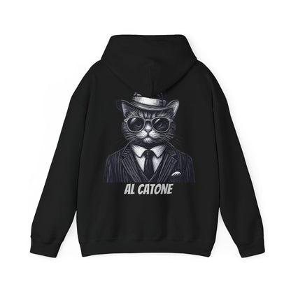 AL Catone Hoodie Black & White Pencil Logo