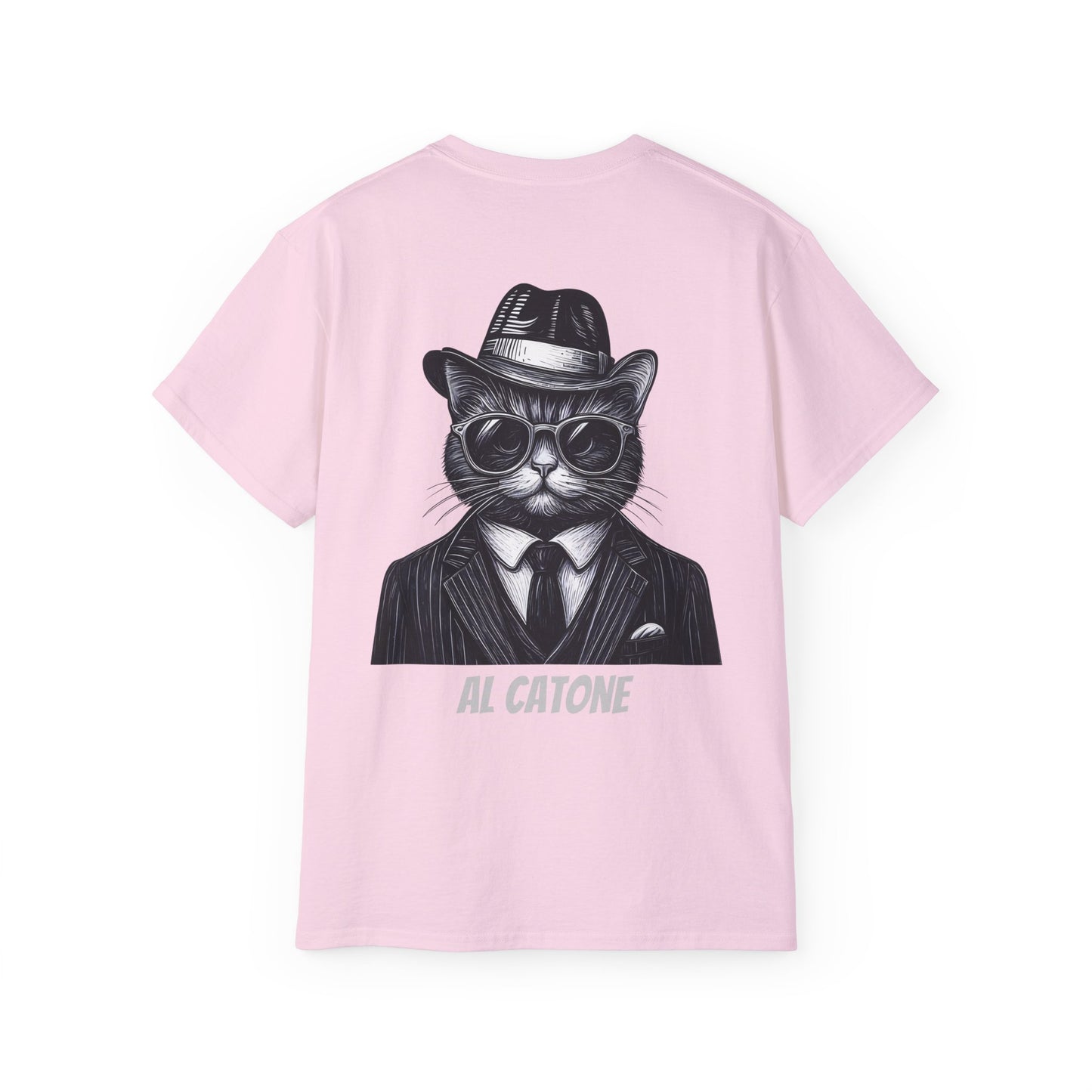 AL Catone T-shirt Black & White Pencil Logo