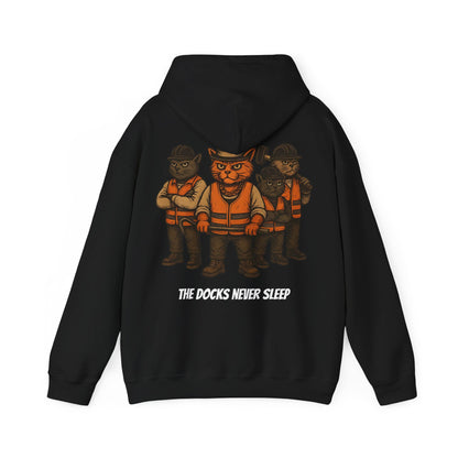 AL Catone Hoodie Dockworkers  Docks Never Sleep