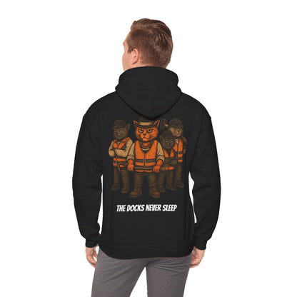 AL Catone Hoodie Dockworkers  Docks Never Sleep