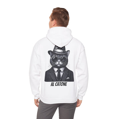 AL Catone Hoodie Black & White Pencil Logo