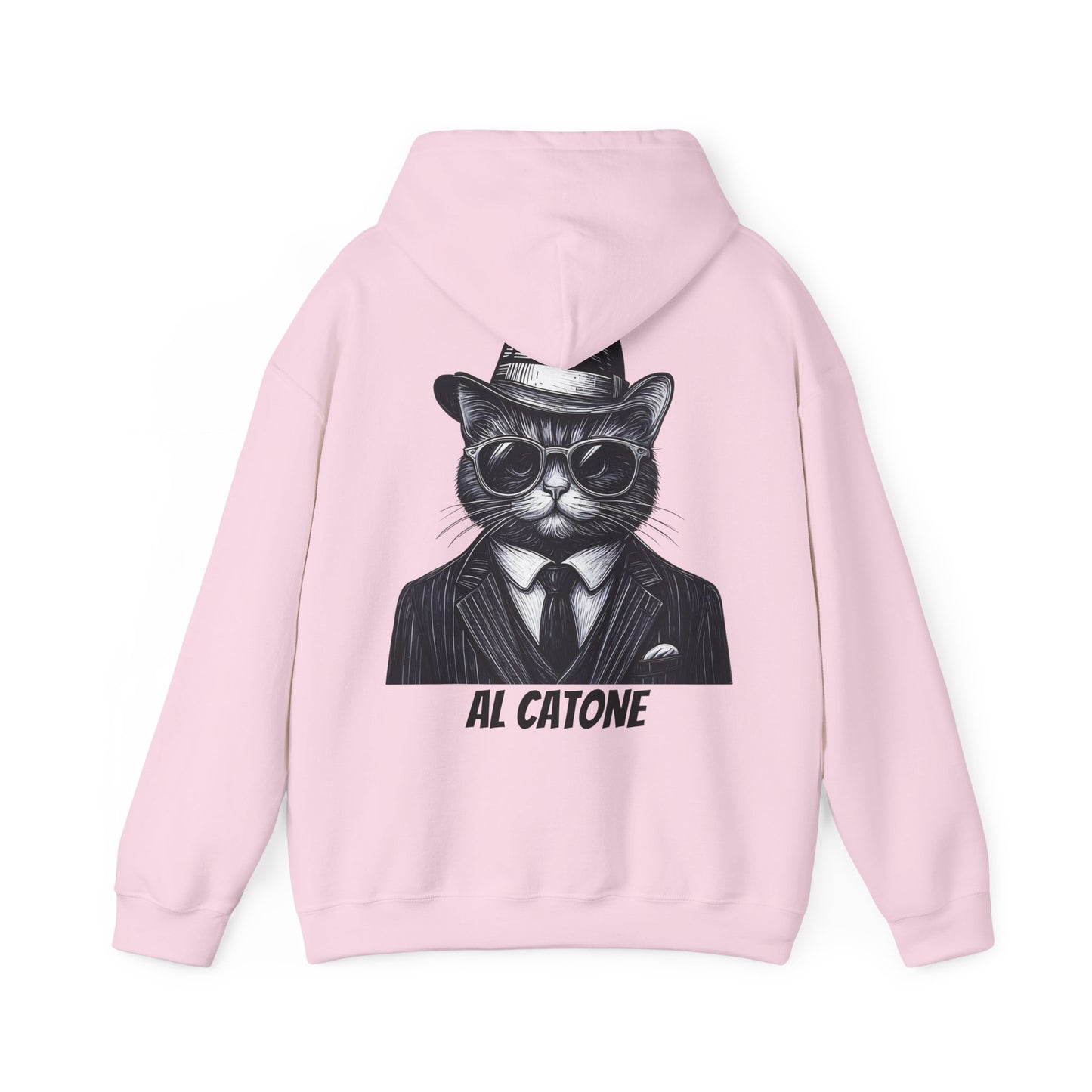 AL Catone Hoodie Black & White Pencil Logo