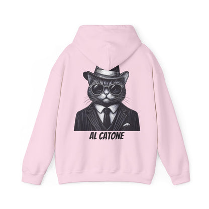AL Catone Hoodie Black & White Pencil Logo