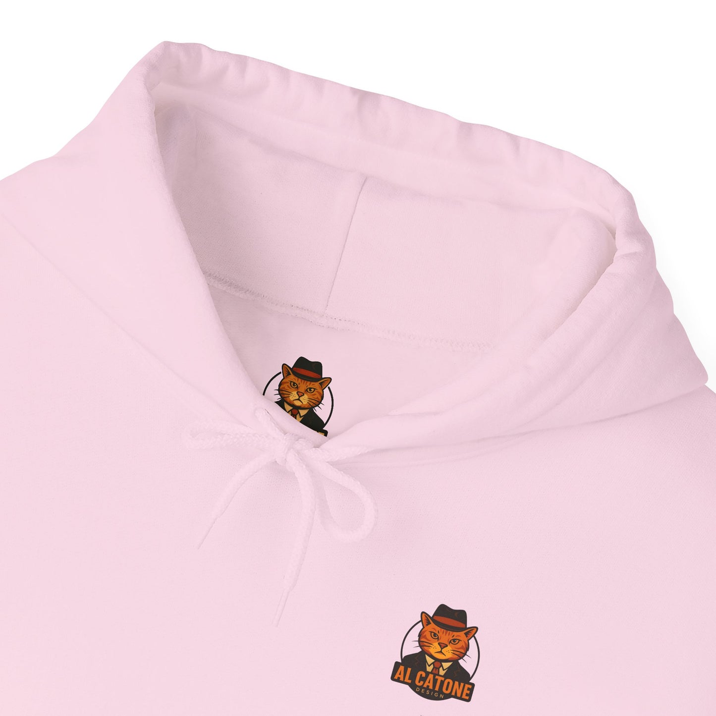 AL Catone Hoodie Black & White Pencil Logo