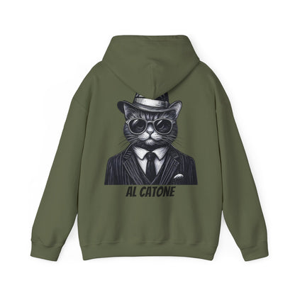 AL Catone Hoodie Black & White Pencil Logo