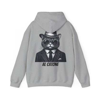 AL Catone Hoodie Black & White Pencil Logo