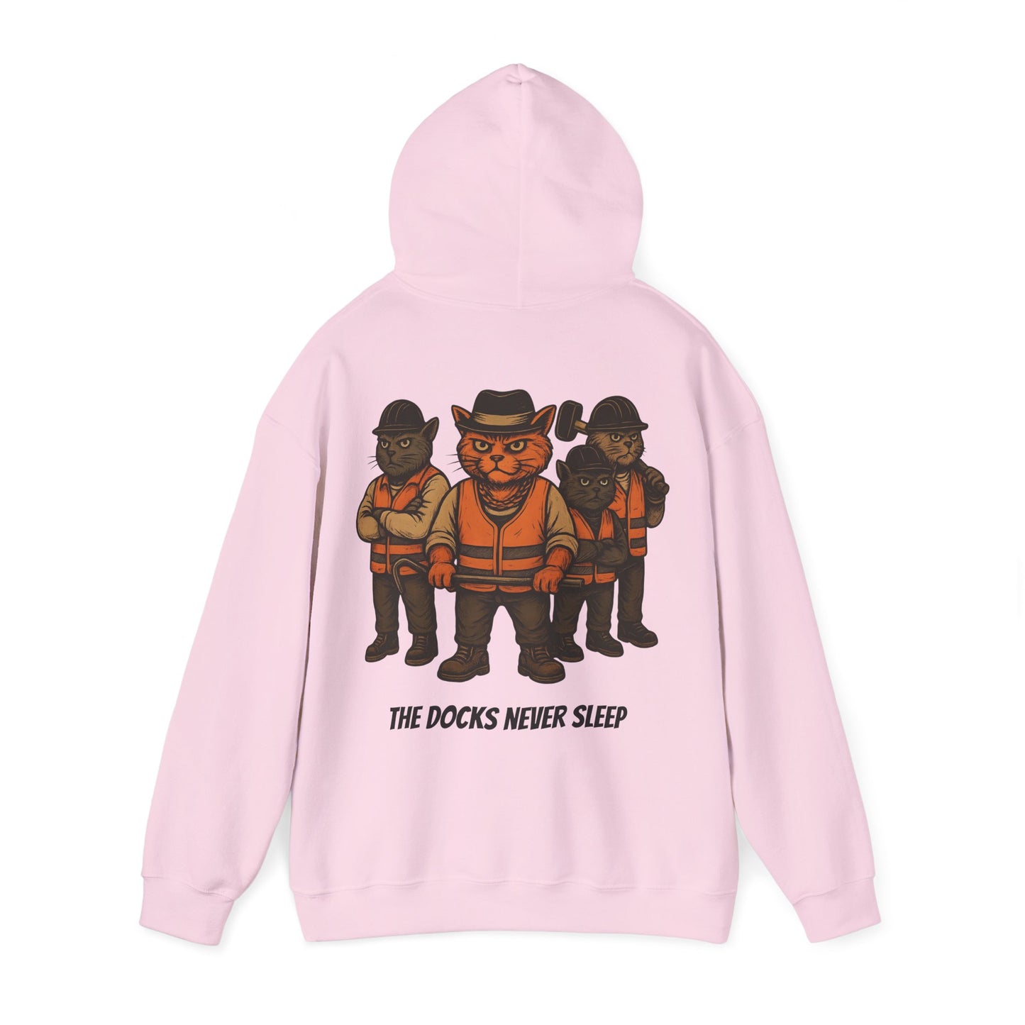 AL Catone Hoodie Dockworkers  Docks Never Sleep