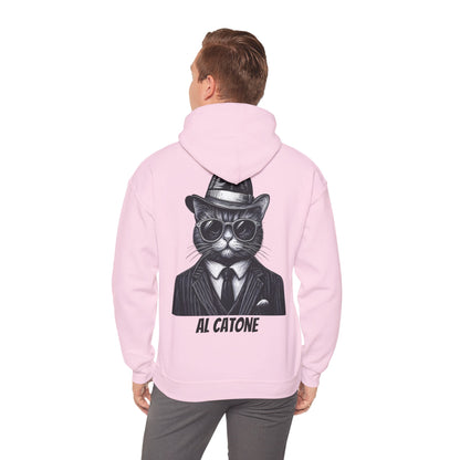 AL Catone Hoodie Black & White Pencil Logo