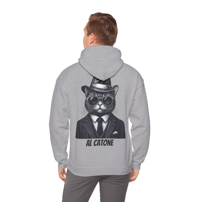 AL Catone Hoodie Black & White Pencil Logo