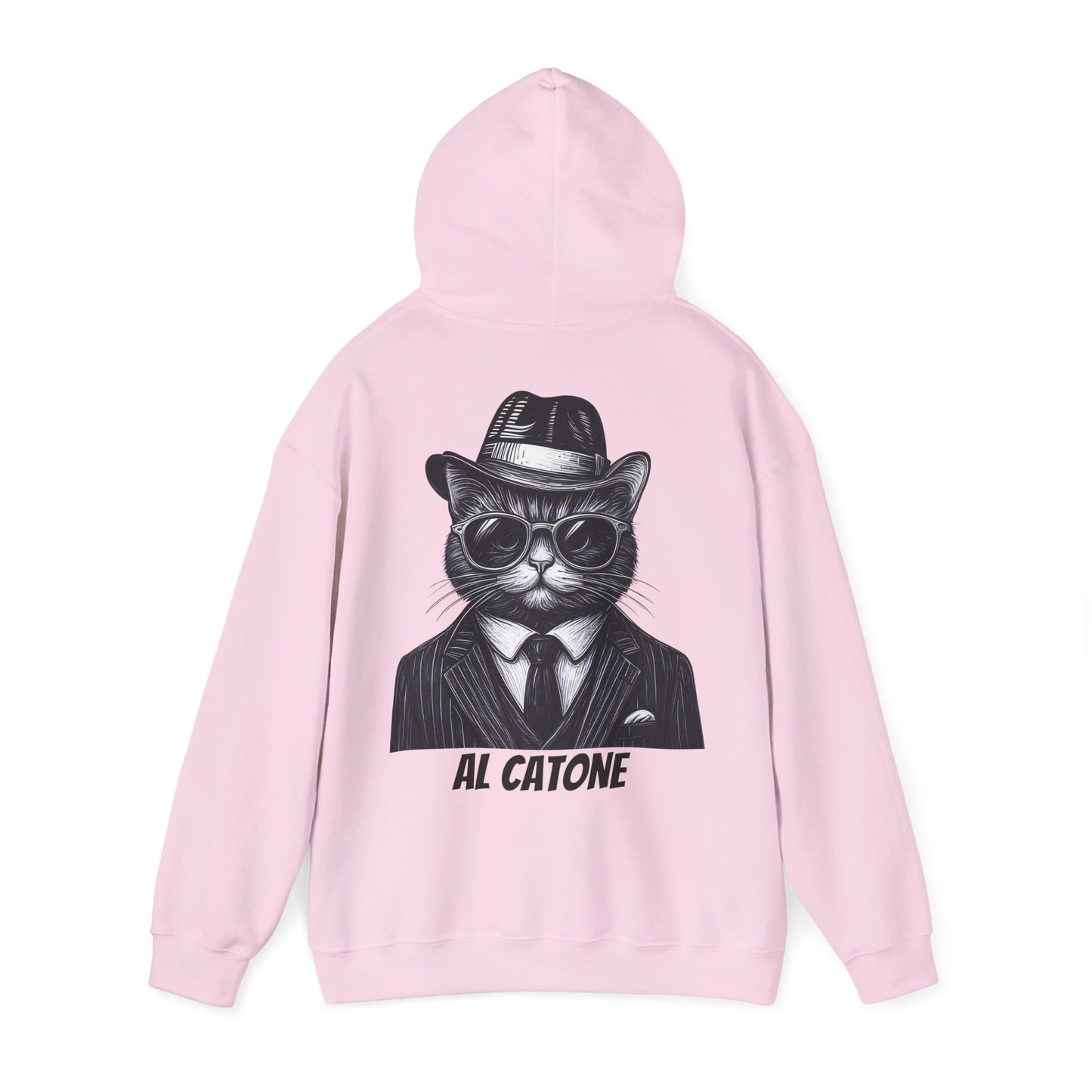 AL Catone Hoodie Black & White Pencil Logo