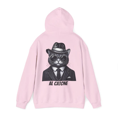 AL Catone Hoodie Black & White Pencil Logo