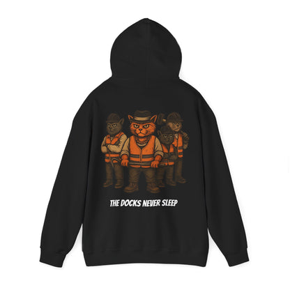 AL Catone Hoodie Dockworkers  Docks Never Sleep
