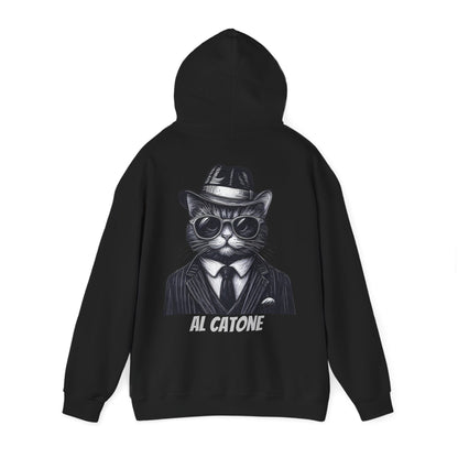 AL Catone Hoodie Black & White Pencil Logo