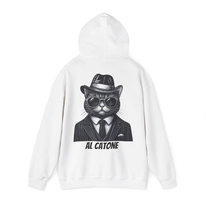 AL Catone Hoodie Black & White Pencil Logo