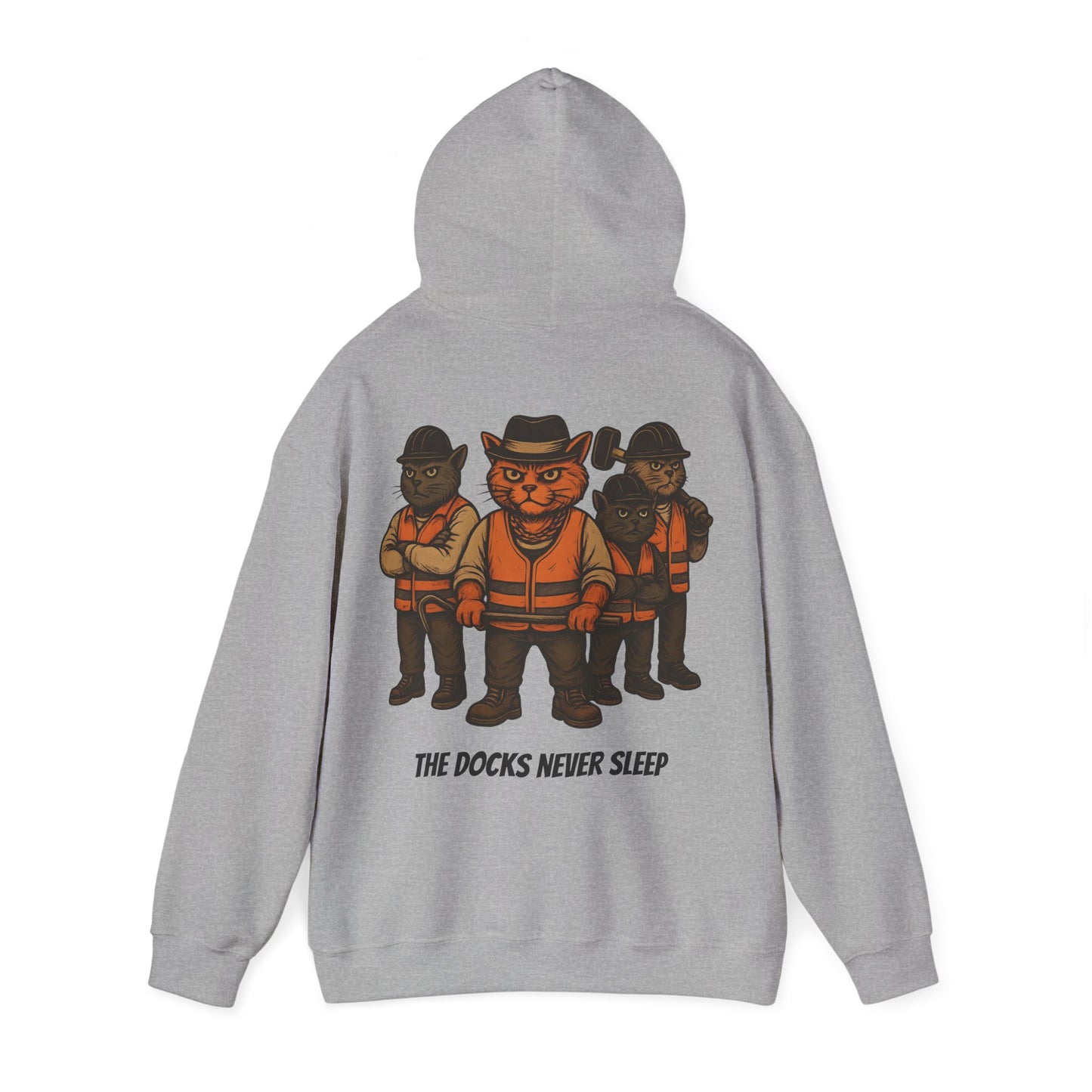 AL Catone Hoodie Dockworkers  Docks Never Sleep