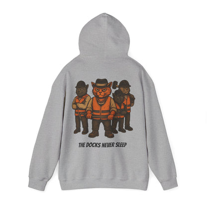 AL Catone Hoodie Dockworkers  Docks Never Sleep